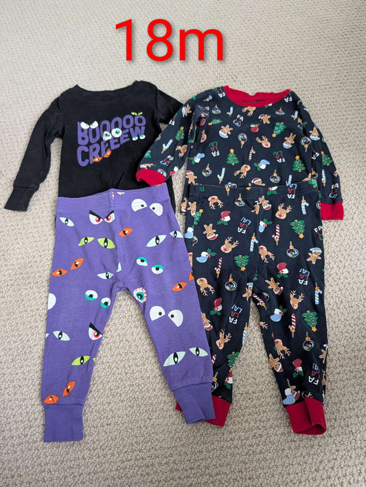 18m Holiday PJs, Kids 18 Month (12-18M)