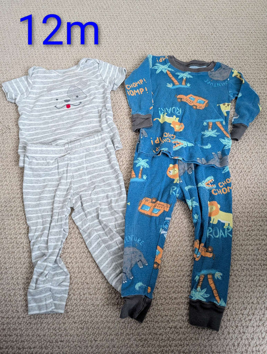 12m pajamas dog safari, Kids 12 Month (9-12M)