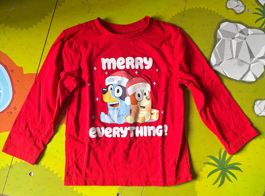 Bluey Xmas shirt , Kids 4/4T