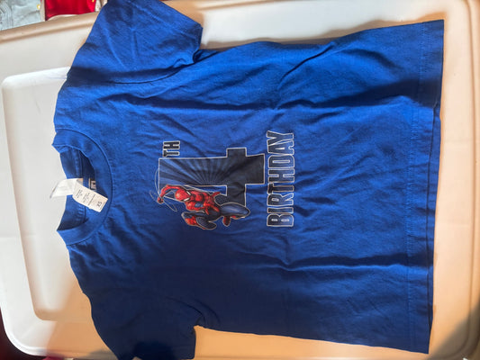 Spider-Man 4th birthday Tee plus hoody, Kids 3T