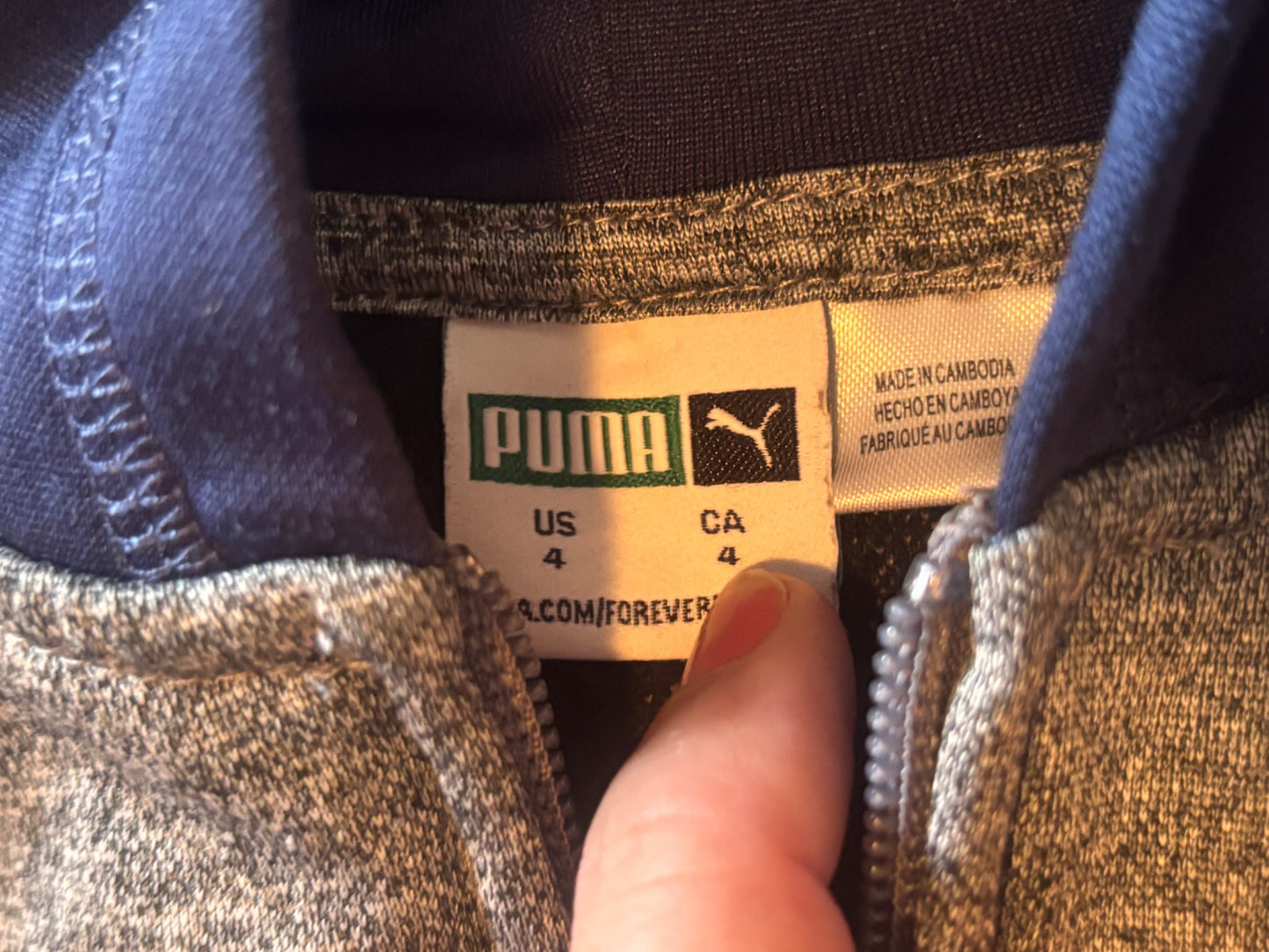 Puma zip up hoody, Kids 4/4T