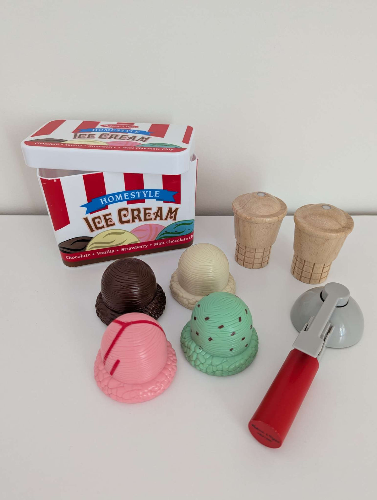 Melissa and Doug scoop and stack ice cream cone play set