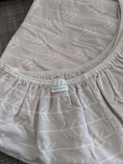 Kushies flannel crib sheet