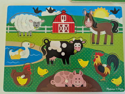 Bundle of 3 Melissa & Doug puzzles