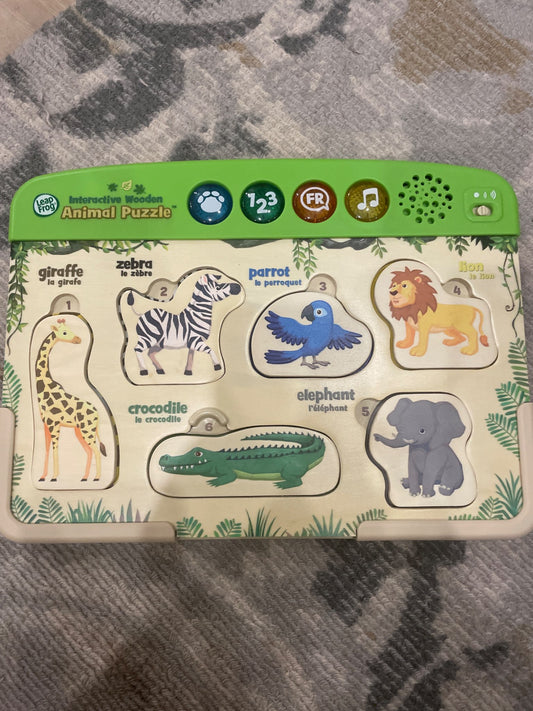 Leap Frog Interactive Wooden Animal Puzzle