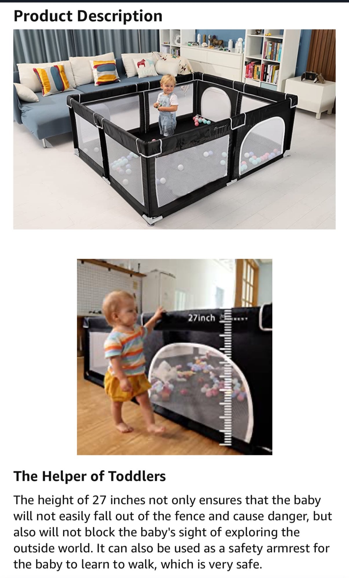71" x 59" Extra Large Play Yard