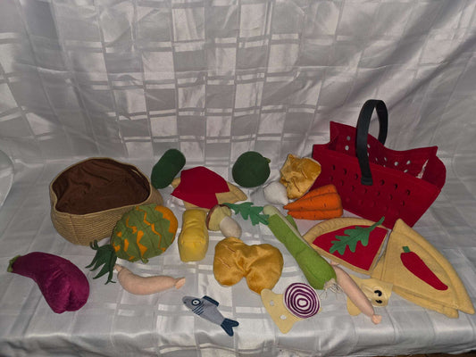 Plush play food