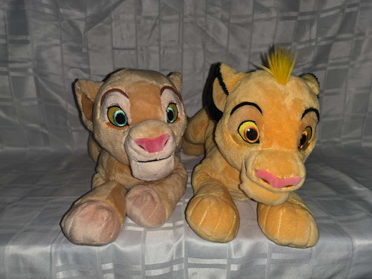 Simba and Nala stuffed animals
