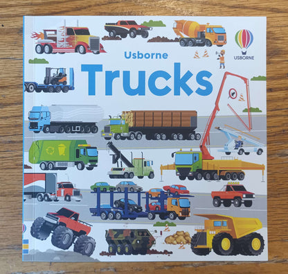 Usborne Jigsaw Puzzle 49pcs + Book - TRUCKS