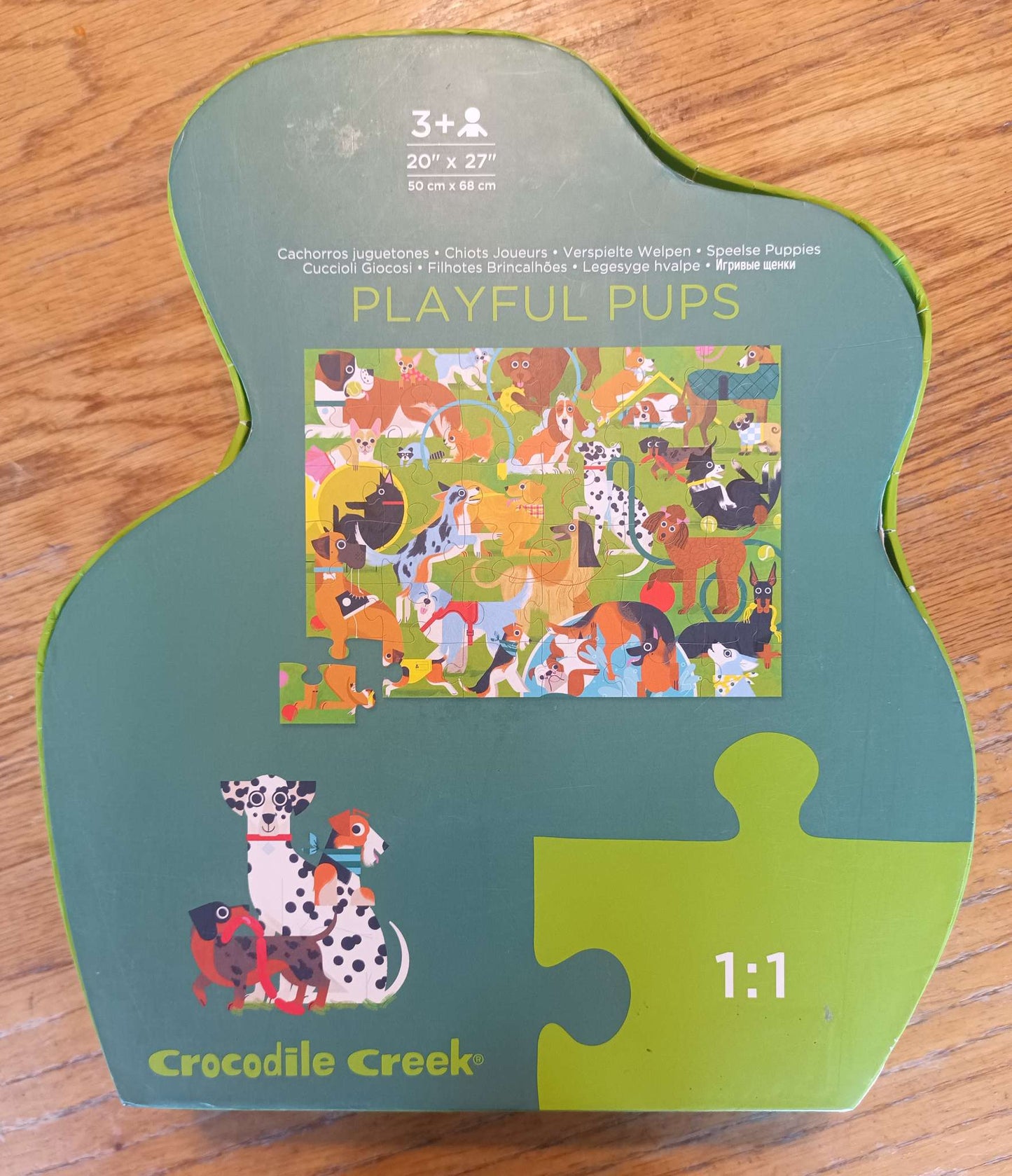 Crocodile Creek Playful Pups 36pc Floor Puzzle
