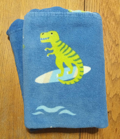 Wonder Co Surfing Dinosaurs Hooded Towels - Toddler Size