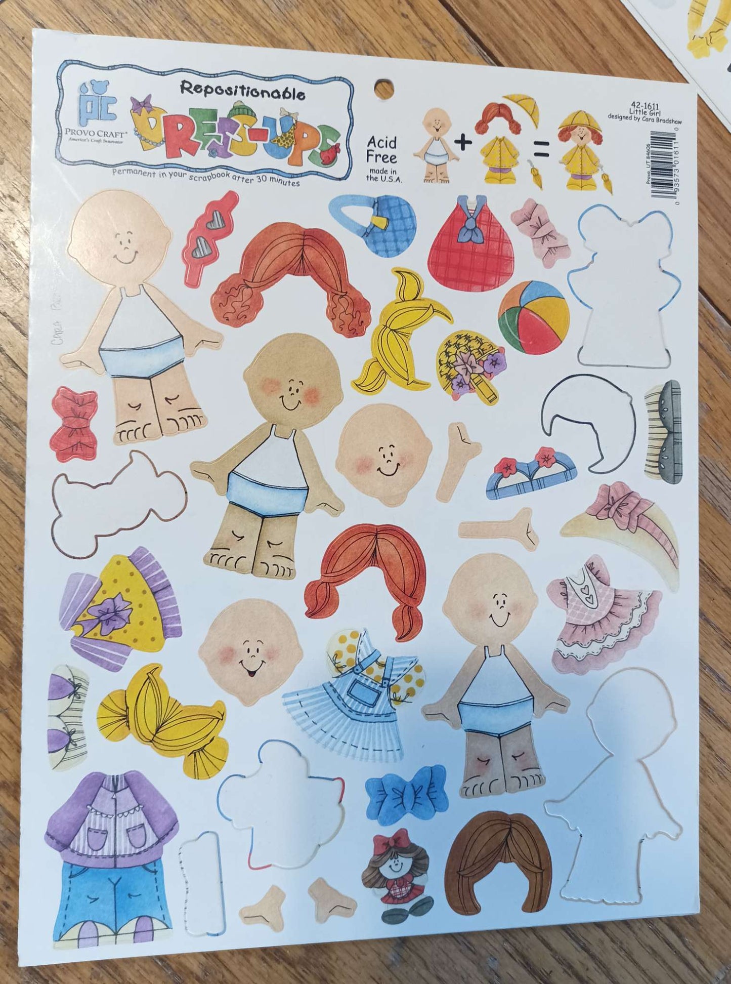Scrapbooking Dress up Kids Stickers