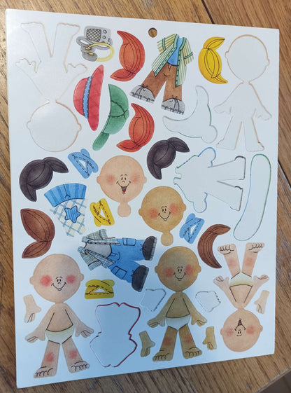 Scrapbooking Dress up Kids Stickers