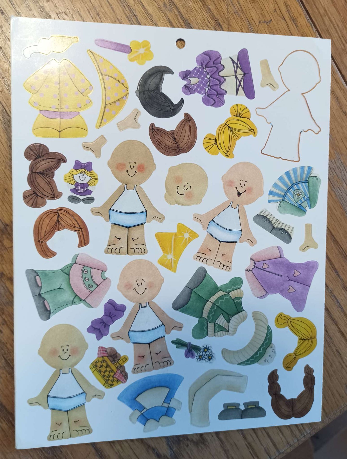 Scrapbooking Dress up Kids Stickers
