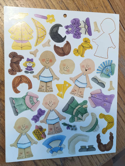 Scrapbooking Dress up Kids Stickers