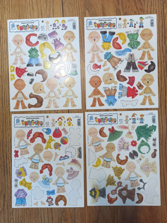 Scrapbooking Dress up Kids Stickers
