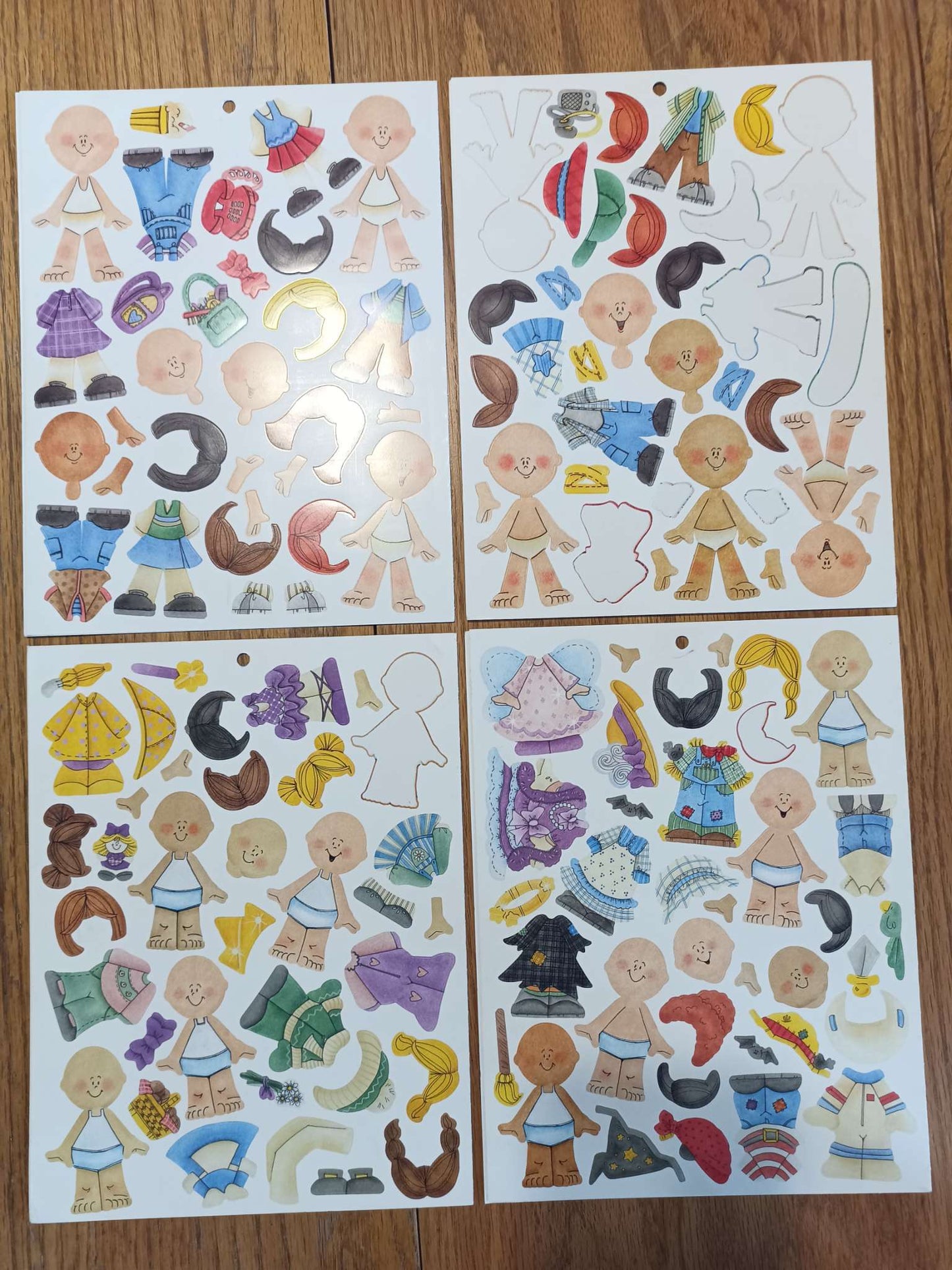 Scrapbooking Dress up Kids Stickers