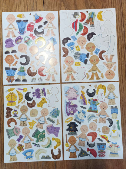 Scrapbooking Dress up Kids Stickers