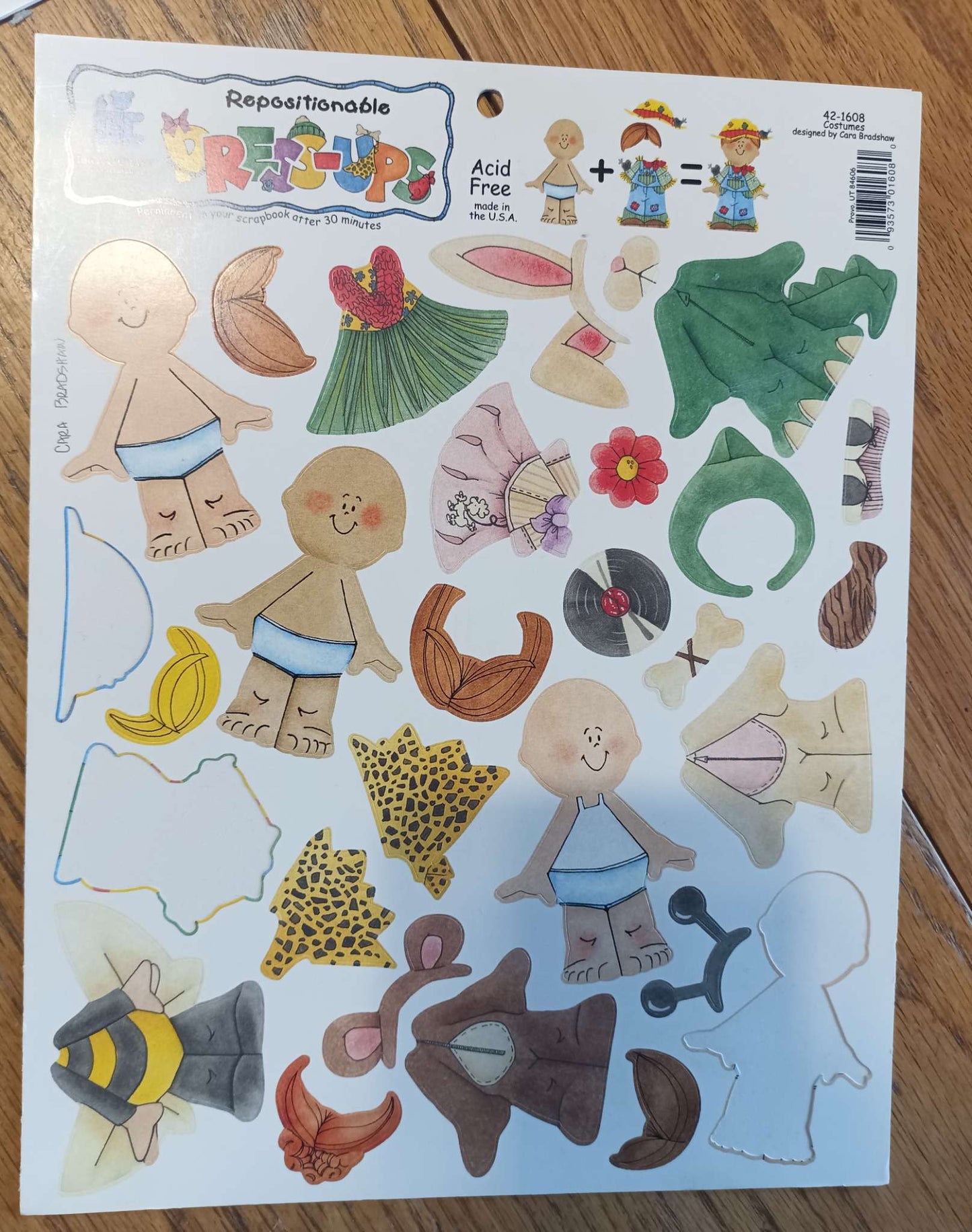 Scrapbooking Dress up Kids Stickers