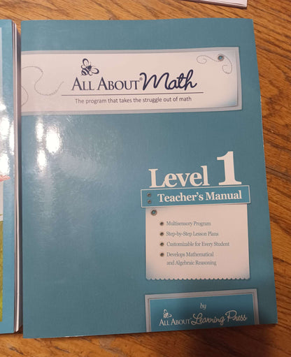 All About Math Level 1 - Curriculum Preschool/Kindergarten MSRP:$173