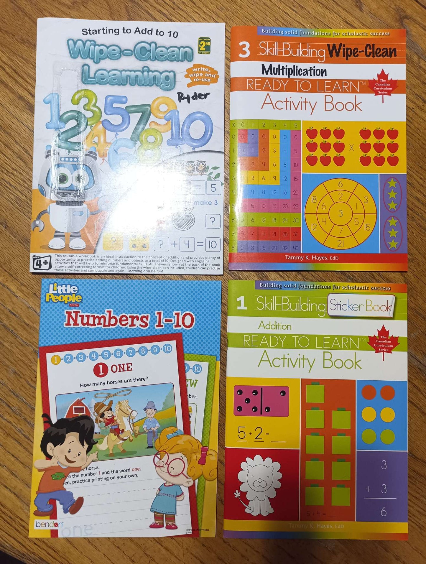 Numbers Work Books - Preschool/Kindergarten + intro multiplication