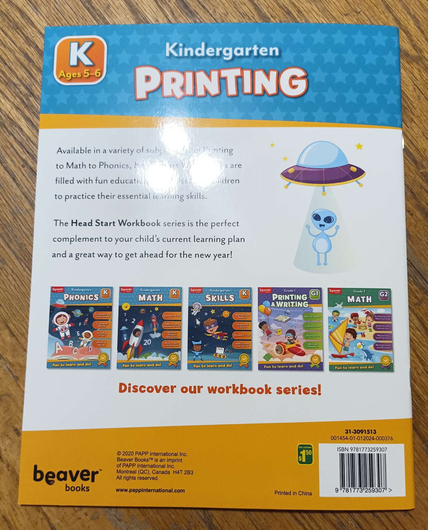 Writing Work Books - Preschool/Kindergarten