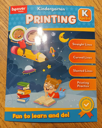 Writing Work Books - Preschool/Kindergarten