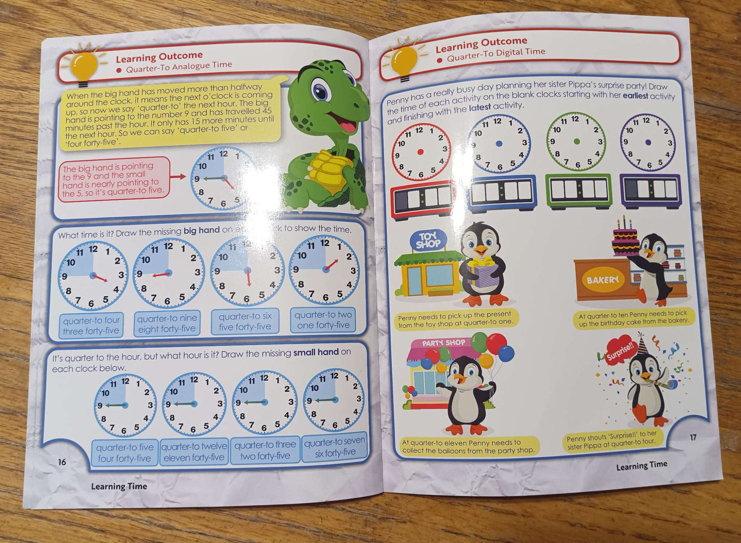 Dry Erase Work Book + Telling Time Work Books