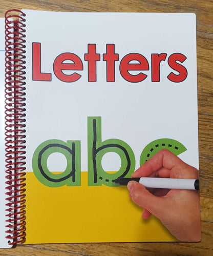 Dry Erase Work Book + Telling Time Work Books