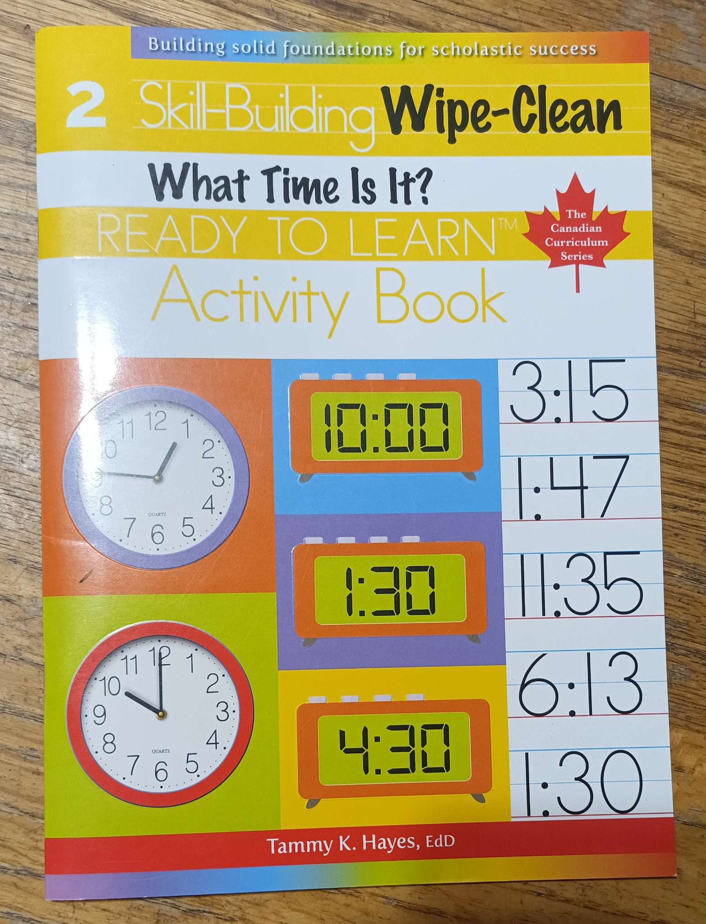 Dry Erase Work Book + Telling Time Work Books