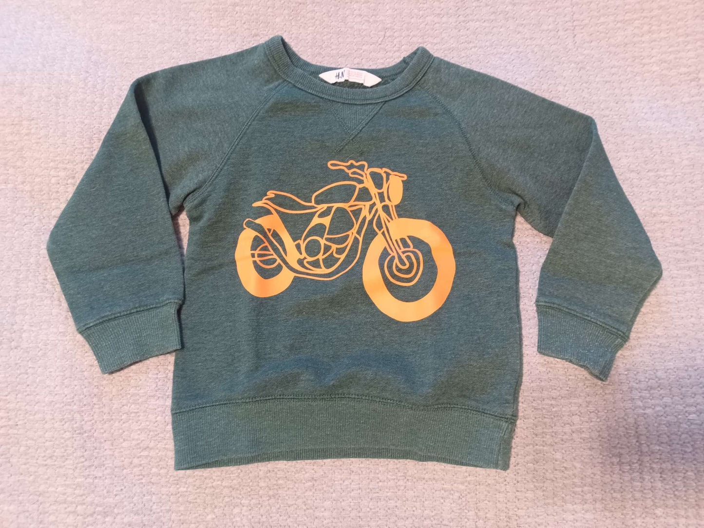 H&M Motorcycle Pullover + Carter's Dune Buggy Polo - size 6, Kids 6/6X