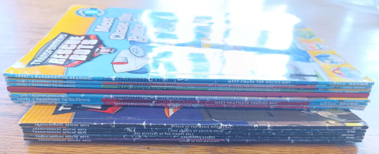 Transformers Rescue Bots Book Lot