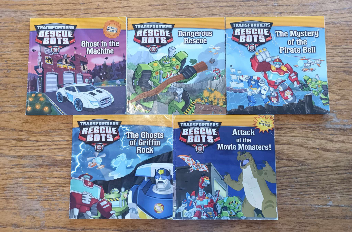Transformers Rescue Bots Early Reader and Picture Book Lot
