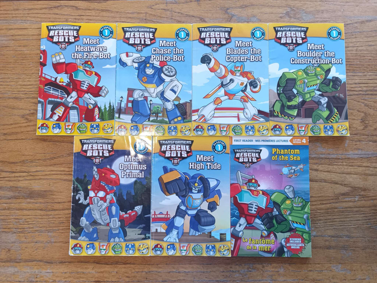 Transformers Rescue Bots Early Reader and Picture Book Lot