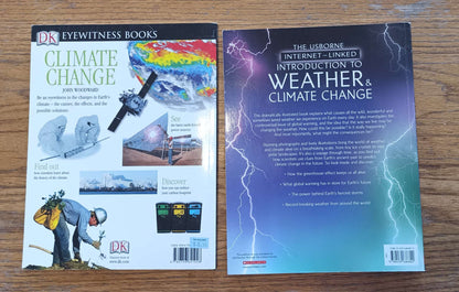 DK & Usborne - Weather and Climate Change Books