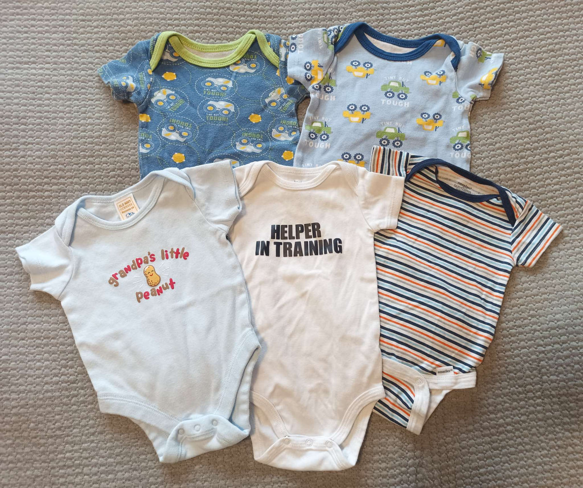 Onesies & Rompers Lot - size 0-3 month, Kids 3 Month (0-3M)
