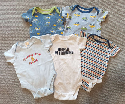 Onesies & Rompers Lot - size 0-3 month, Kids 3 Month (0-3M)