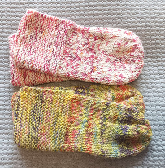 Hand Knitted Socks - size 3 youth, big kids