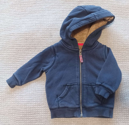 Carter's Fuzzy Lined Hoodie - size 9 months , Kids 9 Month (6-9M)