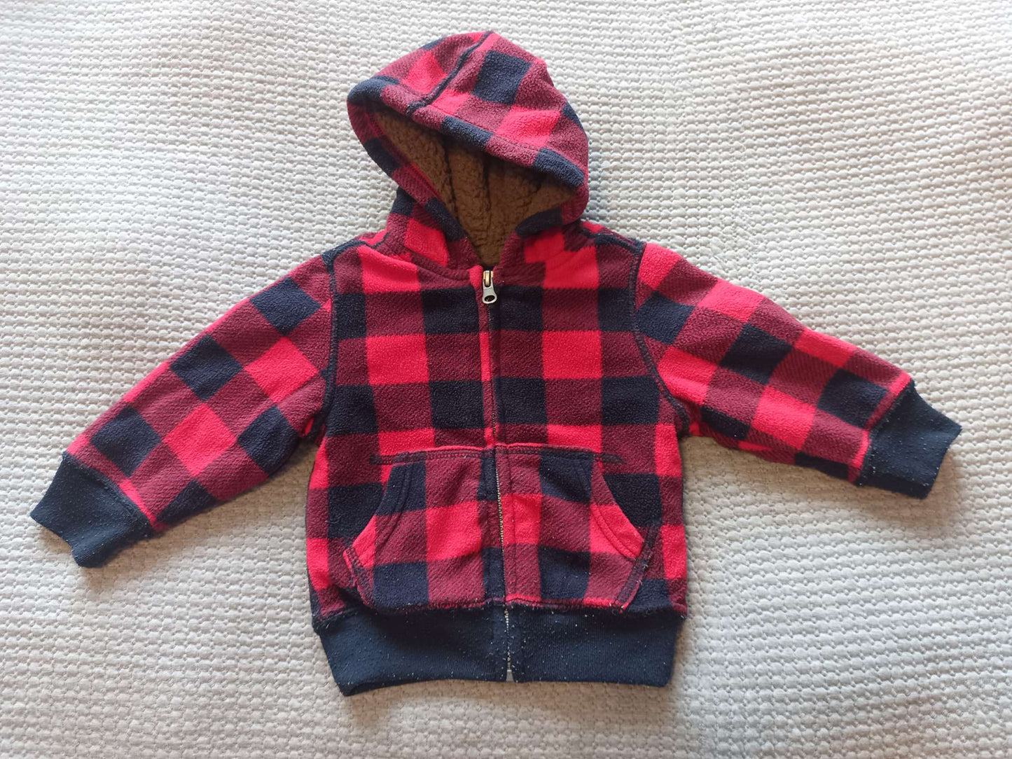 Children's Place Fleece Hooded Jacket - size 12-18 month, Kids 18 Month (12-18M)