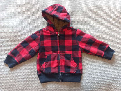 Children's Place Fleece Hooded Jacket - size 12-18 month, Kids 18 Month (12-18M)