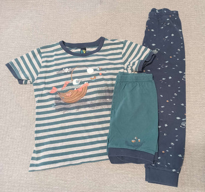 Boys PJ Lot - Fleece Pants & 3-pc Cotton Set - size 5, Kids 5/5T