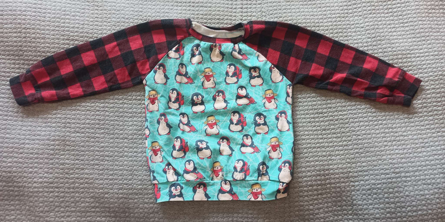 Small Shop/Handmade - Raglan T-shirt - size 18-24 month, Kids 24 Month (18-24M)