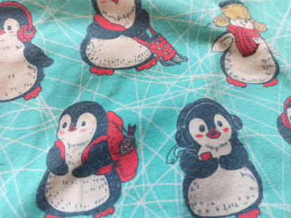 Small Shop/Handmade - Winter Penguins Raglan T-shirt - size 18-24 month, Kids 24 Month (18-24M)