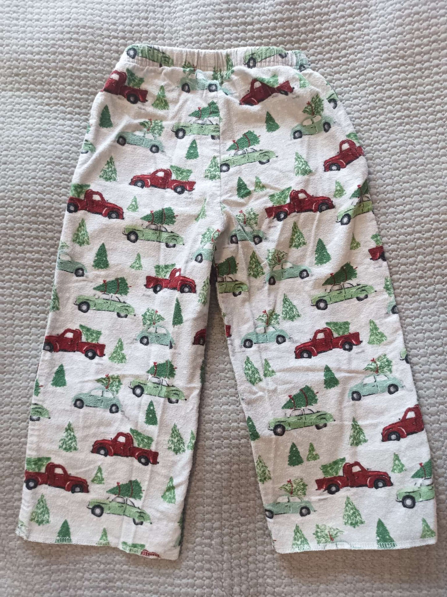 Small Shop/Handmade - Flannel Trucks PJ Pants - size 3, Kids 3T