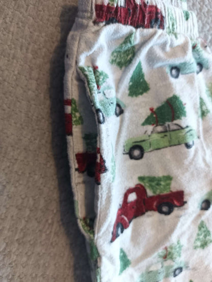 Small Shop/Handmade - Flannel Trucks PJ Pants - size 5 slim, Kids 5/5T