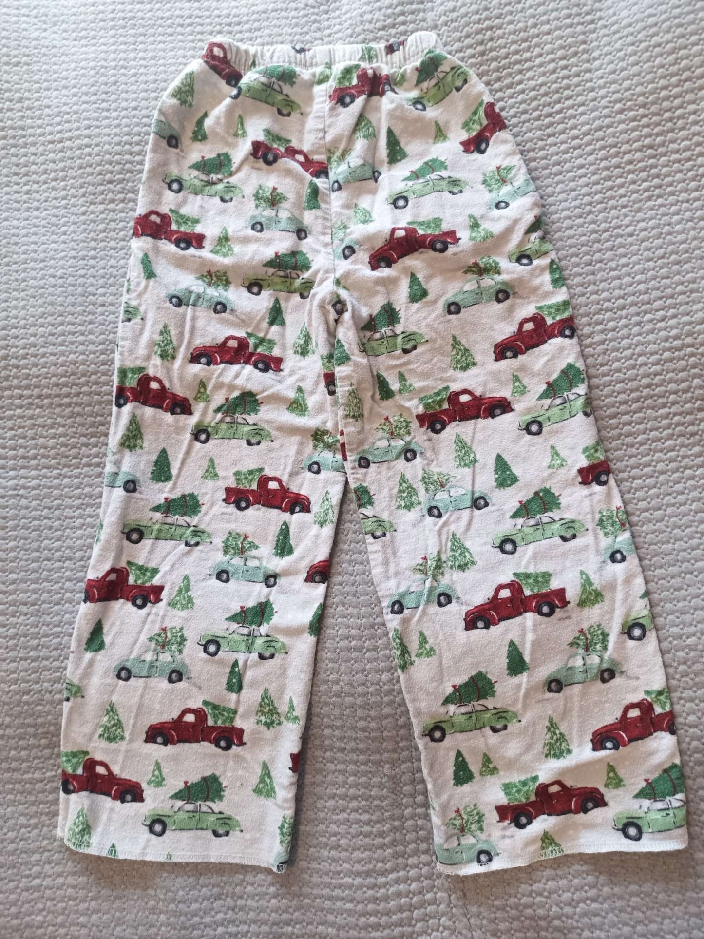 Small Shop/Handmade - Flannel Trucks PJ Pants - size 5 slim, Kids 5/5T