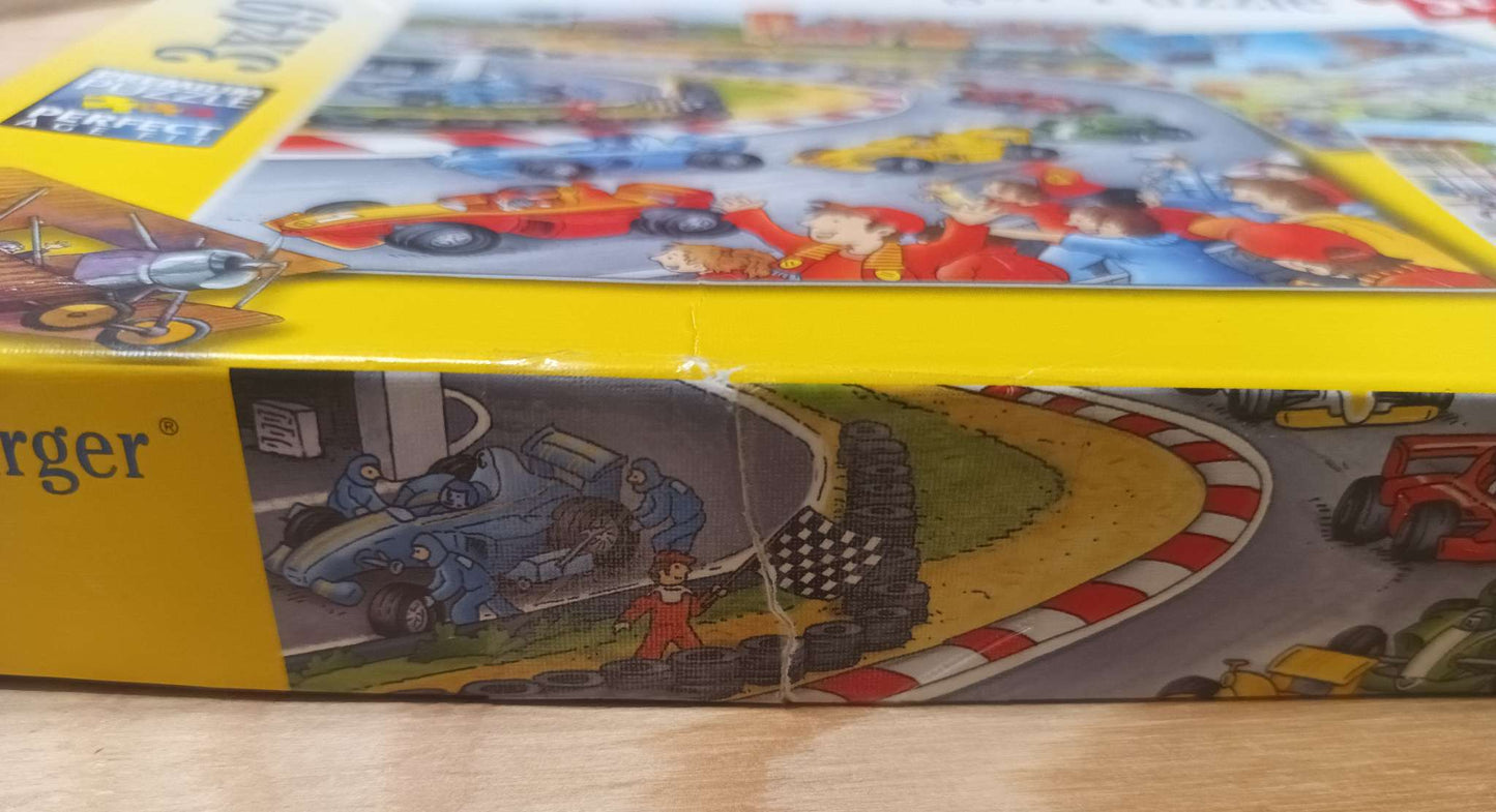 Ravensburger 3x49pc Puzzle - Vehicles Airplanes RaceCars