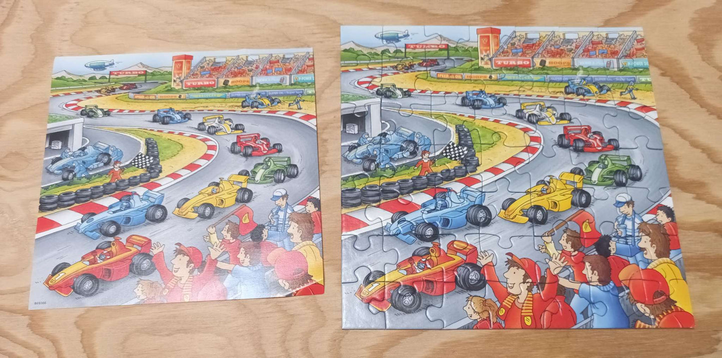 Ravensburger 3x49pc Puzzle - Vehicles Airplanes RaceCars