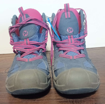 Merrell Capra Waterproof Hiking Shoes - size 4 (big kids), Shoes 4 (Big Kids:8–12yr)